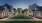 grassy courtyard flanked by cottages